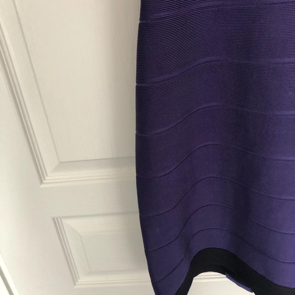 Herve Leger Purple and Orange Dress - Picture 6 of 7